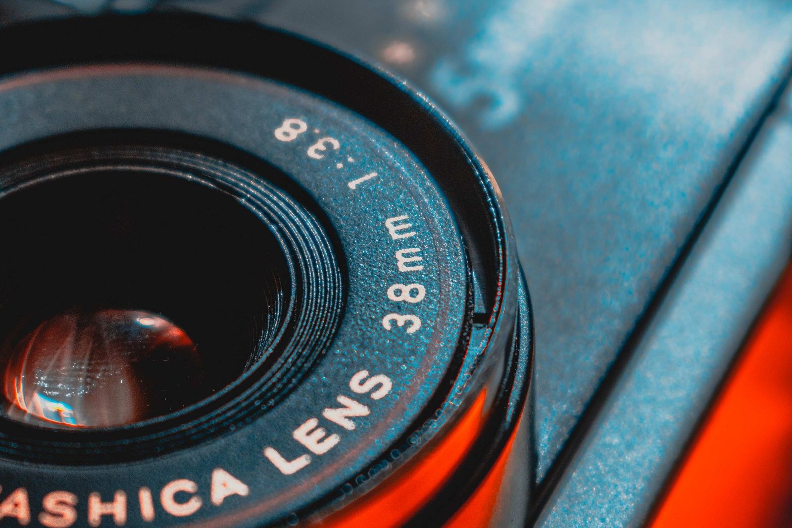 Camera and lens on a location shoot