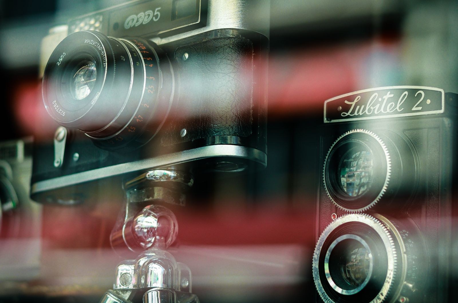 Cinema camera on a film set